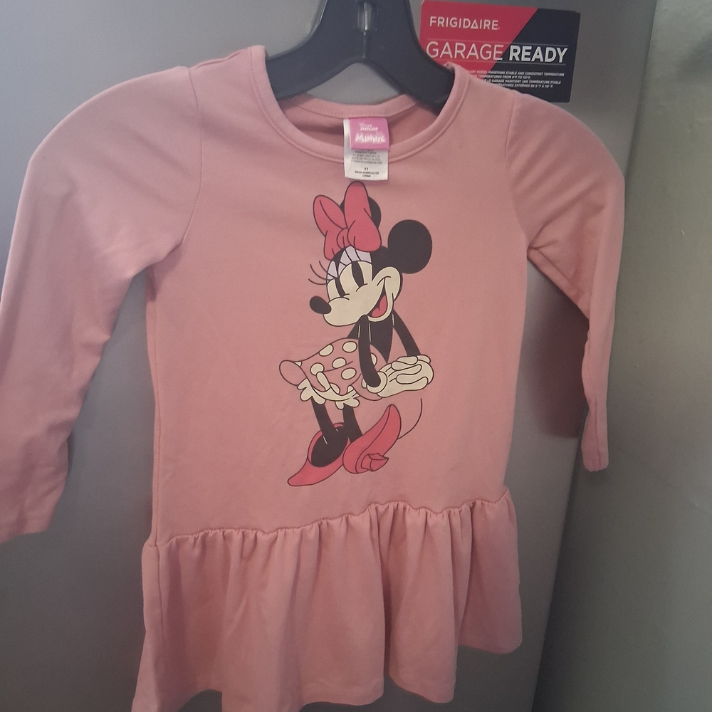 Disney Minnie Mouse Long Sleeve Pink Shirt
